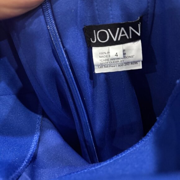 Jovani One-Shoulder Crystal Gown - Picture 4 of 4